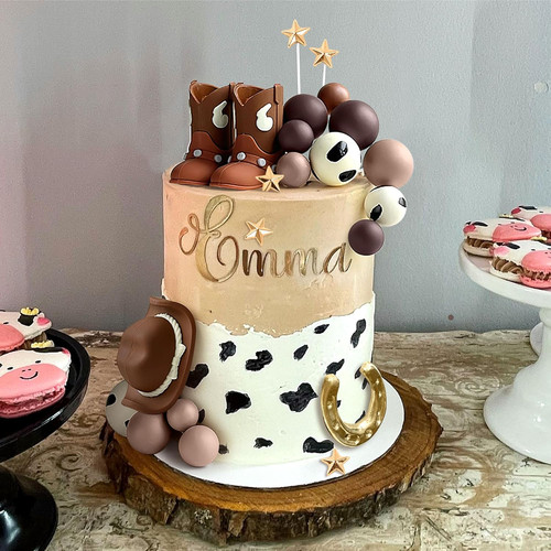 Cowboy rodeo kuchendekoration - cowboy,