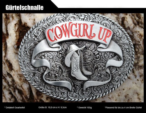 Gürtelschnalle cowgirl - gürtelschnalle,