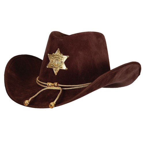 Erwachsene deluxe sheriff - deluxe, hut